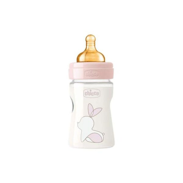 

Бутылочка для кормления Chicco Original Touch с латексной соской 0м+ 150 мл Розовая (27610.10)