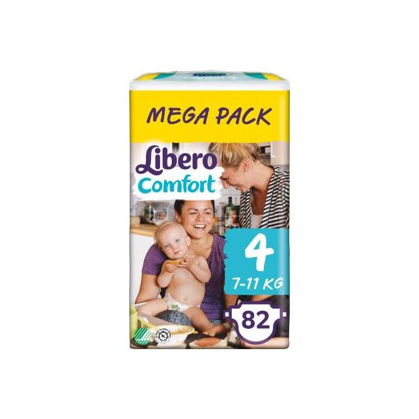 

Подгузник Libero Comfort 4 7-11 кг 82 шт (7322541083186)