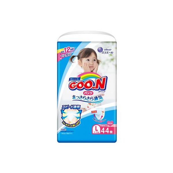 

Подгузник GOO.N L 9 - 14 кг для девочек 44 шт (843096)