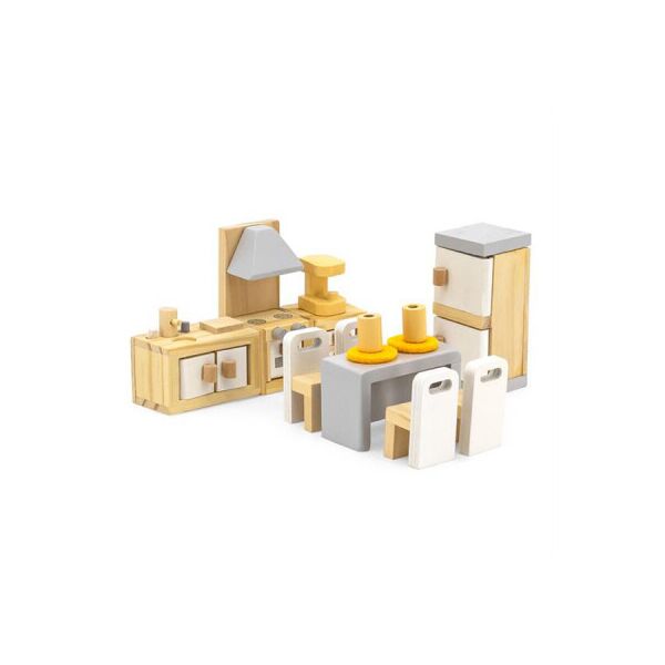 

Игровой набор Viga Toys Деревянная мебель для кукол PolarB Кухня и столовая (44038)