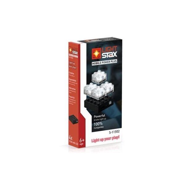

Конструктор Light Stax STAX Набор Power Plus с 4-мя кирпичиками 2х2 Transparent (LS-S11502)