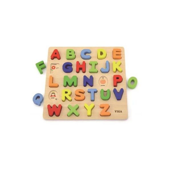 

Развивающая игрушка Viga Toys Алфавит: слово на букву (50124)