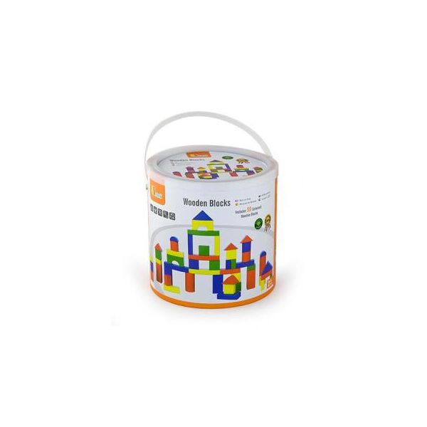 

Конструктор Viga Toys Набор строительных блоков 50 шт., 3,5 см (59542)