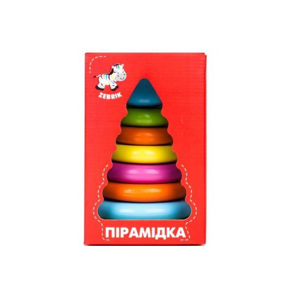 

Развивающая игрушка Vladi Toys Пирамидка большая цветная (ZB1010-01)