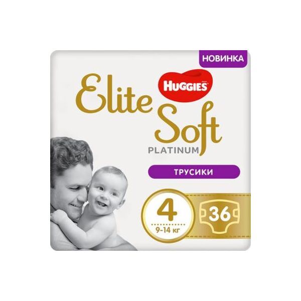 

Подгузник Huggies Elite Soft Platinum Mega 4 9-14 кг 36 шт (5029053548197)