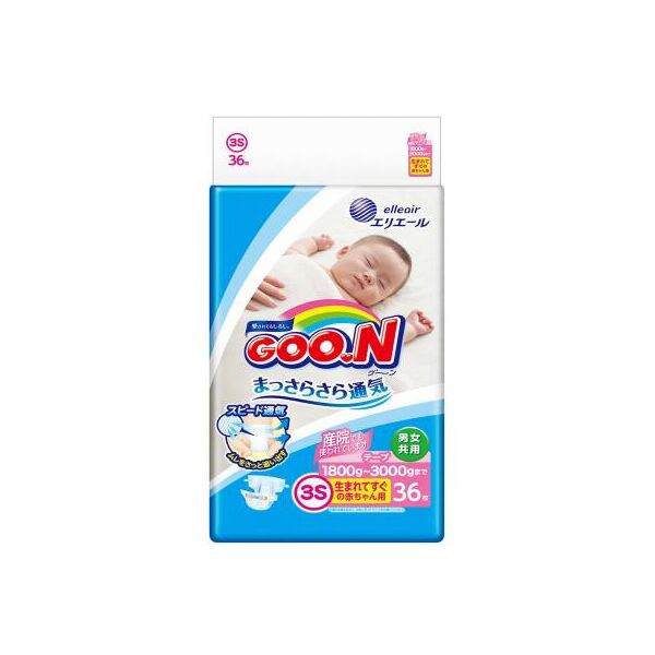 

Подгузник GOO.N SSS для маловесных новорожденных 1.8 - 3.5 кг унисекс 36 шт (853887)