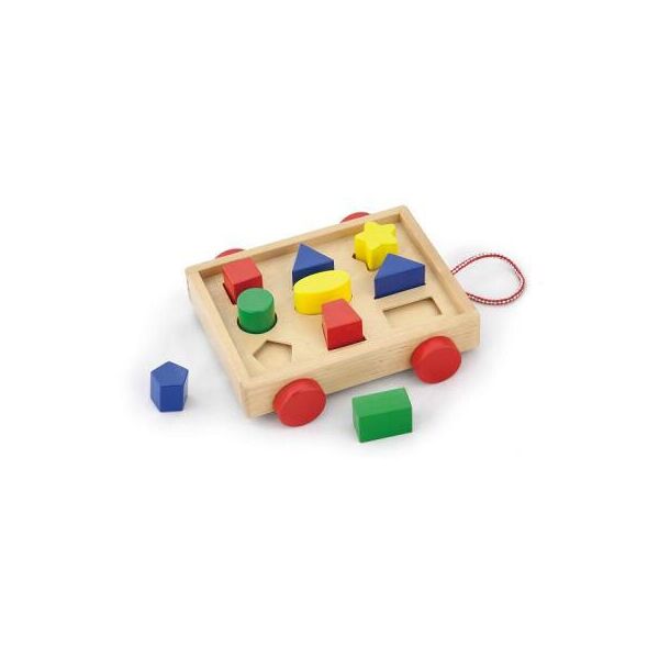 

Развивающая игрушка Viga Toys Тележка с блоками (58583)