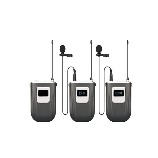 

Беспроводной микрофон - петличка TKL UHF 9 - профессиональная радио мультисистема 2021 (2 канала, батарея)