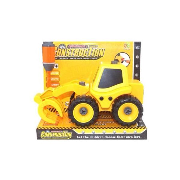 

Спецтехника Kaile Toys Трактор с погрузчиком, разборная модель с отверткой (KL702-5)
