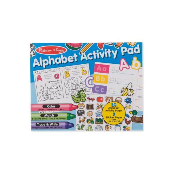 

Набор для творчества Melissa&Doug Альбом раскрасок-наклеек Алфавит (MD8563)