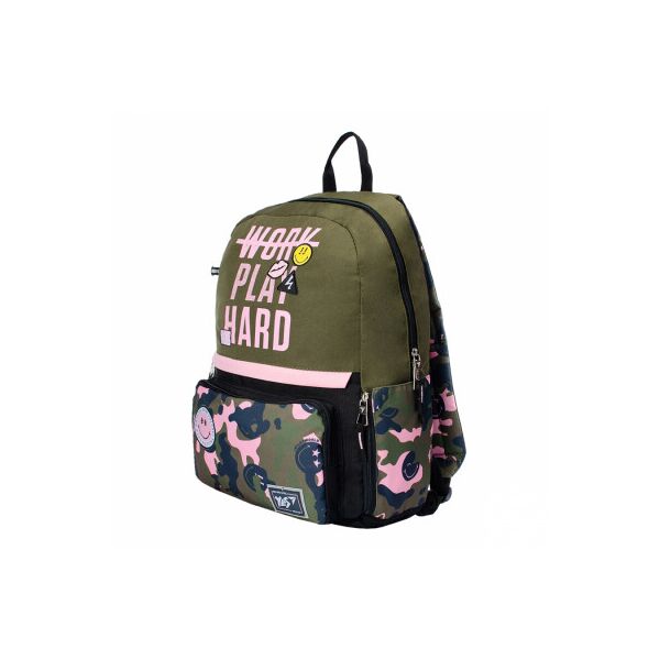 

Рюкзак школьный Yes Т-82 Smiley World Military girl (558287)