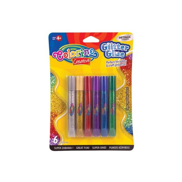 

Набор для творчества Colorino Клей Metallic с блестками 6 цветов (68826PTR)