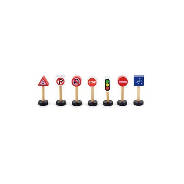 

Железная дорога Viga Toys Доп. набор к ж/д "Дорожные знаки" (50817)