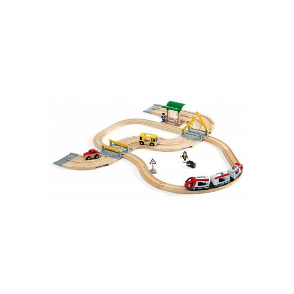 

Железная дорога Brio World Станция с ж/д переездом (33209)