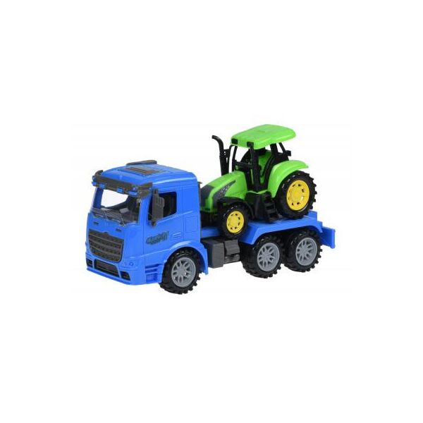 

Спецтехника Same Toy инерционный Truck Тягач Синий с трактором (98-613Ut-2)