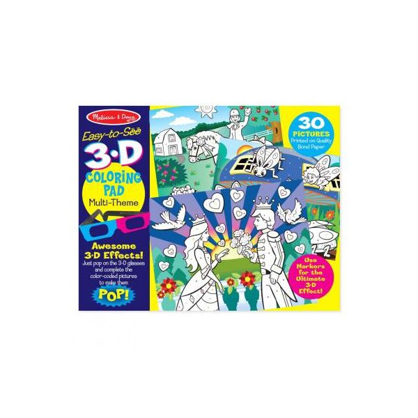 

Набор для творчества Melissa&Doug 3D раскраска по точкам для девочек (MD9963)