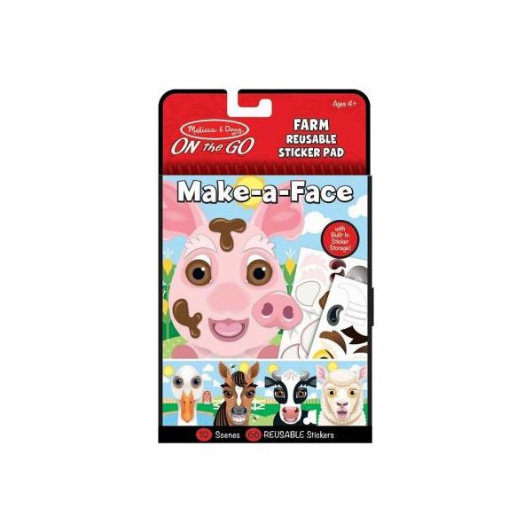 

Набор для творчества Melissa&Doug Блокнот с многоразовыми наклейками Ферма (MD30511)