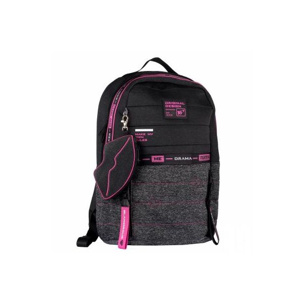 

Рюкзак школьный Yes T-122 Urban disign style Pink серо-черный (558752)