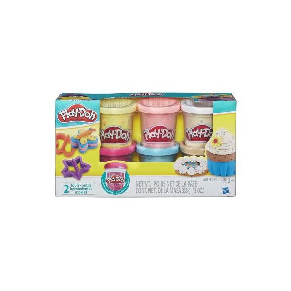 

Набор для творчества Hasbro Play-Doh 6 баночек с конфетти (B3423)
