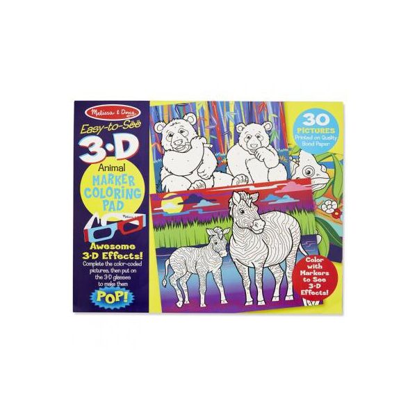

Набор для творчества Melissa&Doug 3D раскраска Животные и растения (MD9965)