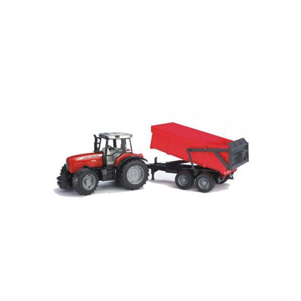 

Спецтехника Bruder Трактор Massey Ferguson 7480 c прицепом М1:16 (02045)