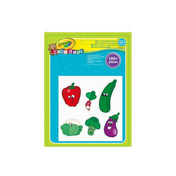 

Набор для творчества Crayola Mini Kids стикеров Овощи на фруктиа (256405.024)
