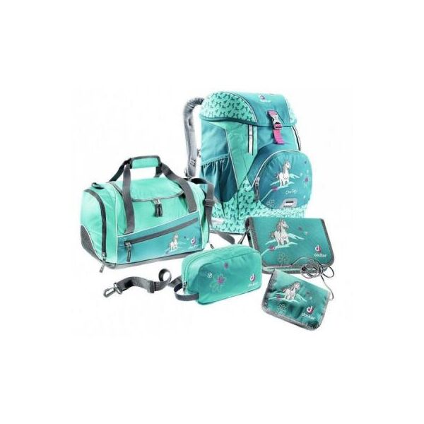 

Школьный набор Deuter Набор 5 пр OneTwoSet Hopper 3037 petrol horse (3880117 3037 (SET))