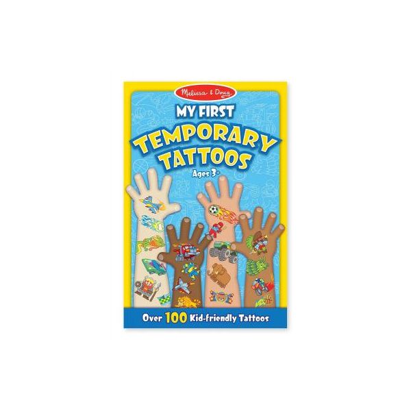 

Набор для творчества Melissa&Doug Мои первые временные татуировки, 100 шт., голубые (MD2947)