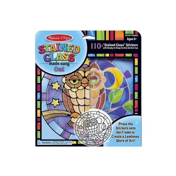

Набор для творчества Melissa&Doug Витражное стекло Сова (MD9296)