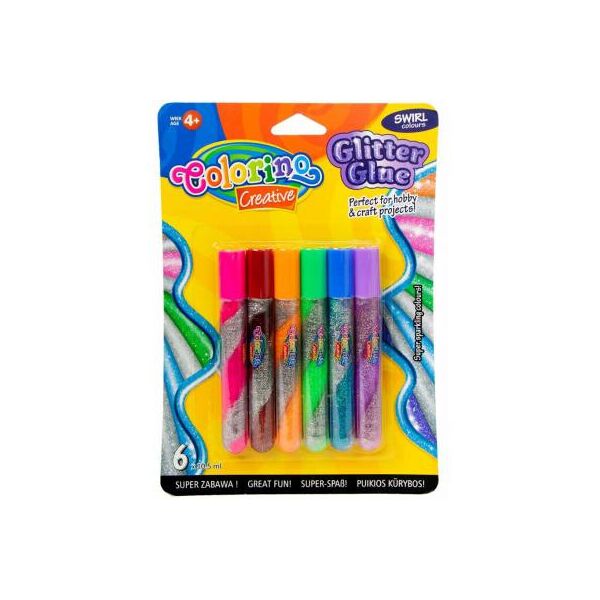 

Набор для творчества Colorino Клей Swirl с блестками 6 цветов (68857PTR)
