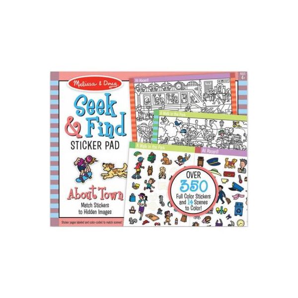 

Набор для творчества Melissa&Doug Найди и наклей наклейку Вокруг города (MD30150)