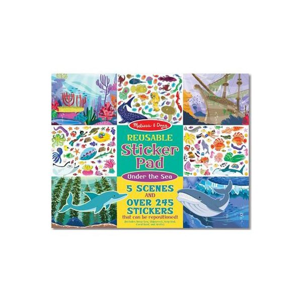 

Набор для творчества Melissa&Doug Набор многоразовых наклеек Под водой (MD30500)