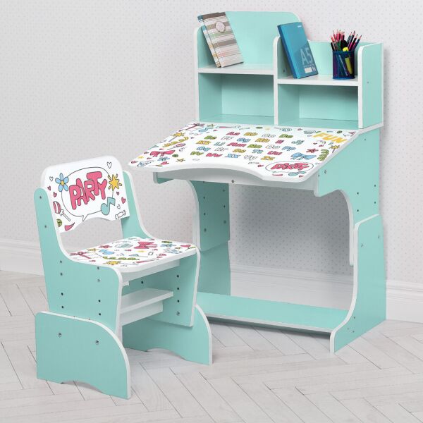 

Парта W 2071-104-6(EN) бирюзовый BAMBI