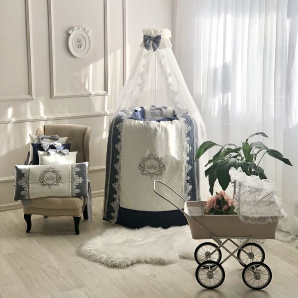 

Комплект детского постельного Elegance синий овал 0245183