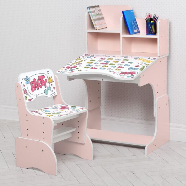 

Парта W 2071-104-10(EN) розовый BAMBI