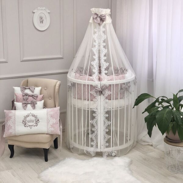 

Комплект детского постельного Elegance пыльная роза овал 0245205