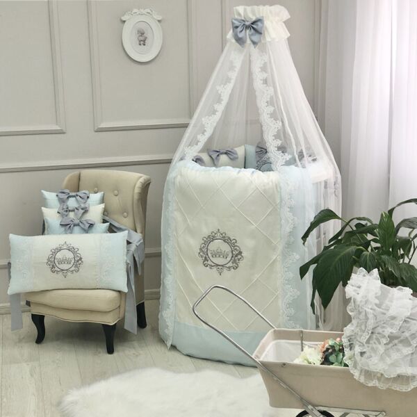 

Комплект детского постельного Elegance голубой овал 024507