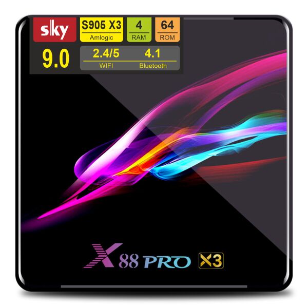

Android Smart TV приставка SKY (X88 PRO X3) 4/64 GB