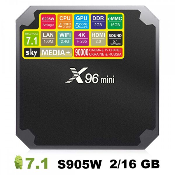 

Android TV приставка SKY (X96 mini) 2/16 GB