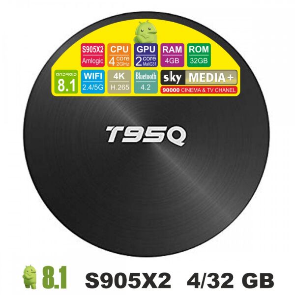 

Android TV приставка SKY (T95Q) 4/32 GB