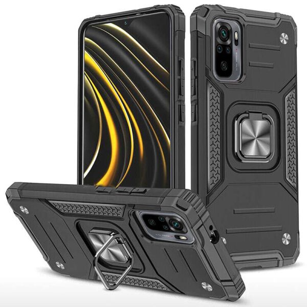 

Ударопрочный чехол Union Ring for Magnet для Xiaomi Redmi Note 10S (Черный) (100079608)