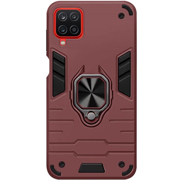 

Ударопрочный чехол Transformer Ring for Magnet для Samsung Galaxy A12 (Бордовый / Wine red) (1146909)