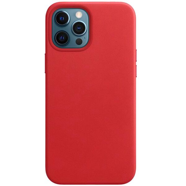 

Кожаный чехол Leather Case (AAA) without Logo для Apple iPhone 12 Pro / 12 (6.1") (Red) (1164086)