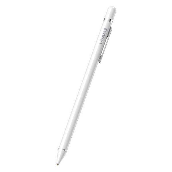 

Стилус универсальный для телефона смартфона планшета USAMS Touch Screen Stylus Pen With clip US-ZB057 White