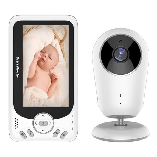 

Беспроводная цифровая видеоняня с двусторонней аудиосвязью Baby Monitor VB608, датчик температуры, 4,3"