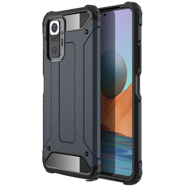 

Бронированный противоударный TPU+PC чехол Immortal для Xiaomi Redmi Note 10 Pro Max (Серый / Metal slate) (100082888)