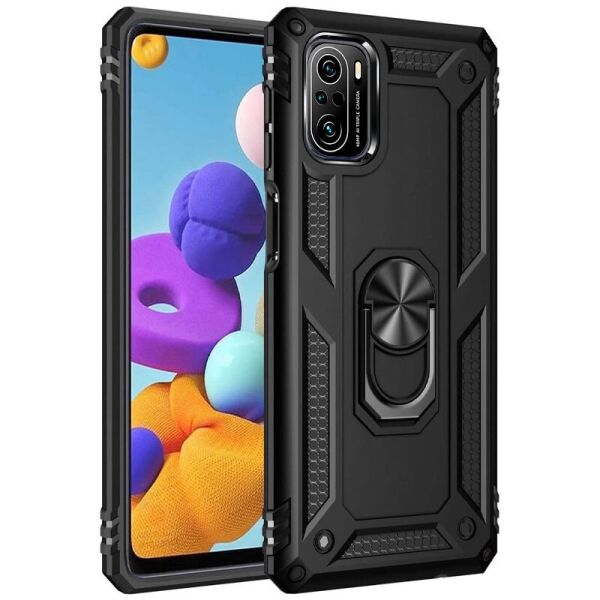 

Ударопрочный чехол Serge Ring for Magnet для Xiaomi Mi 11i (Черный) (100078253)