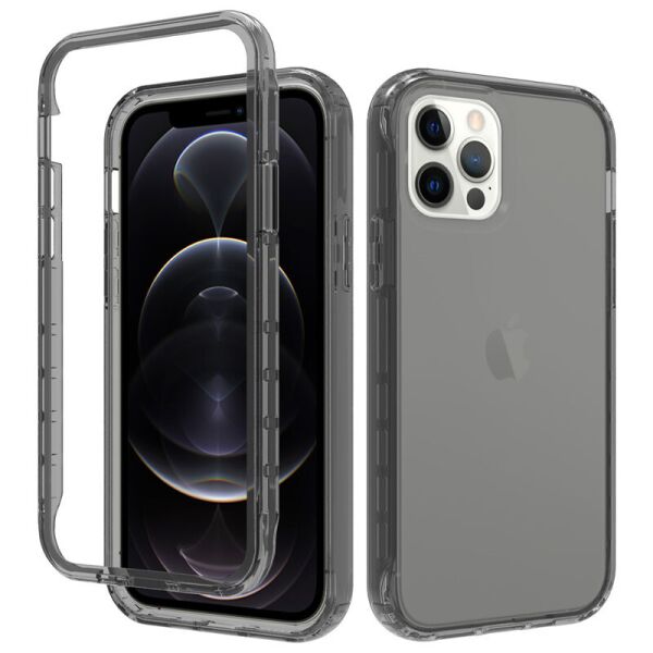 

Чехол TPU+PC Full Body с защитой 360 для iPhone 12 (Черный) (100078245)