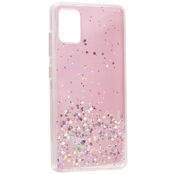 

TPU чехол Star Glitter для Samsung Galaxy A31 (Прозрачный / Розовый) (1126250)