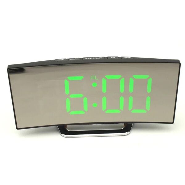 

Часы настольные LED DT-6507 17x7см с зеленой подсветкой